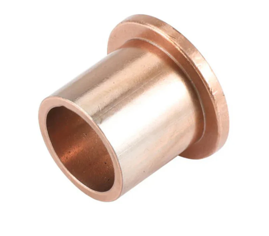 Casquillo de cobre con brida