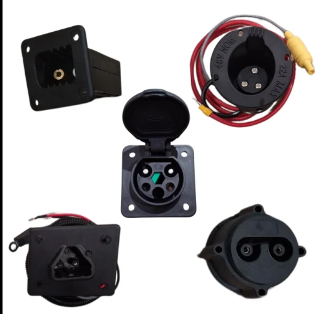 Conector hembra de carga para buggy