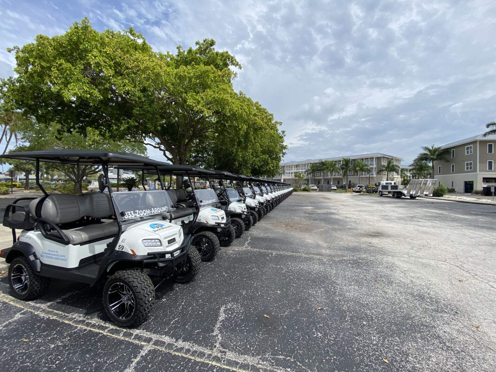 Flota de buggies de golf para evento corporativo — Fairway Carts Iberia