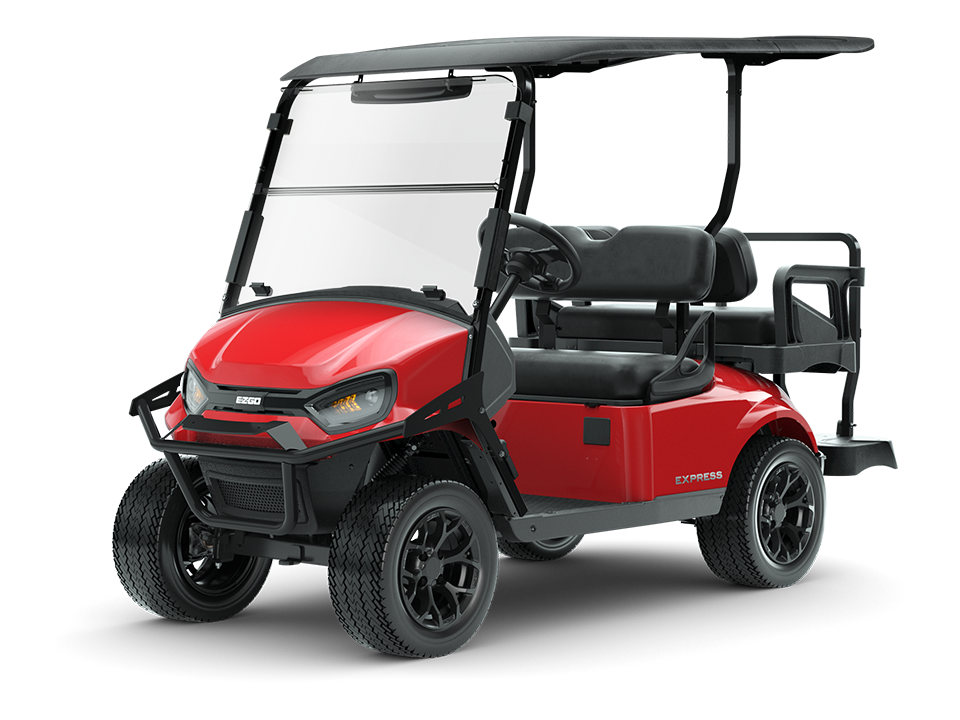 E-Z-GO Express 4 en rojo llama — Fairway Carts Iberia